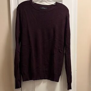 Classic Dark Brown Crewneck Sweater for Men